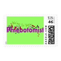 Phlebotomist "We're So Vein" Stick People Stamp