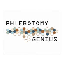 Phlebotomy Genius Postcard