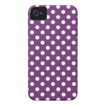Phlox Purple Polka Dot Iphone 4/4S Case casemate cases