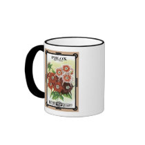 Phlox Seed Packets - Burt's Seeds mugs by vintagegiftmall Phlox Seed Packets - Burt's Seeds mugs