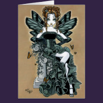 "Phoebe" Gothic Couture Butterfly Fairy Card cards
