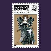 "Phoebe" Gothic Couture Butterfly Fairy Postage postage