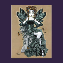 "Phoebe" Gothic Couture Butterfly Fairy Postcard postcards