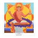 Phoebus Apollo - Seated on the Mystic Purple Lotus posters