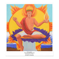 Phoebus Apollo - Seated on the Mystic Purple Lotus posters