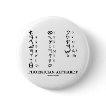 Phoenician Alphabet (Linguistics Cryptography) Buttons