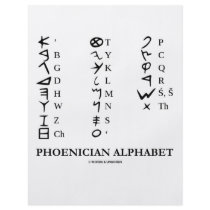 Phoenician Alphabet (Linguistics Cryptography) Flyer Design