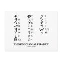 Phoenician Alphabet (Linguistics Cryptography) postcards