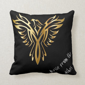 Phoenix arise from the ashes throw pillow