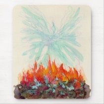 PHOENIX BIRD by SHARON SHARPE mousepads