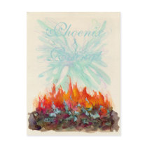 PHOENIX BIRD by SHARON SHARPE postcards