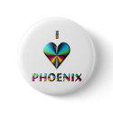 Phoenix -- Blue Green & Burgundy buttons