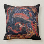 Phoenix by Hokusai Pillow