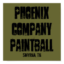 Phoenix Company Paintball posters