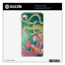 Phoenix & Dragon iPhone 4/4S Skin skins
