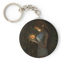 Phoenix Dreams Round Keychain