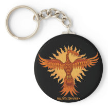 Phoenix fire bird cool keychain design