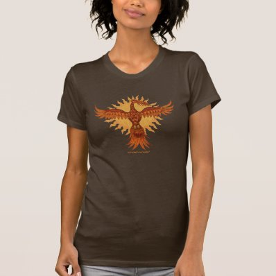 Phoenix fire bird cool t-shirt design