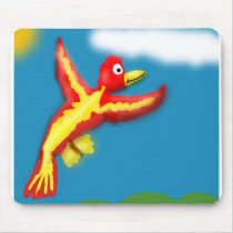 Phoenix in flight mousepads