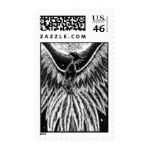 Phoenix of the night sky postage by Natorra Phoenix of the night sky postage