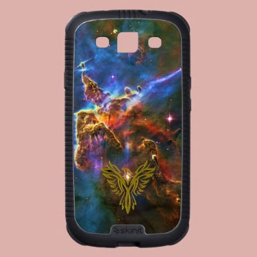 Phoenix on Space Carina Nebula - universe backdrop Samsung Galaxy S3 Covers