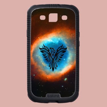 Phoenix on Space Helix Nebula - universe backdrop Galaxy S3 Cases