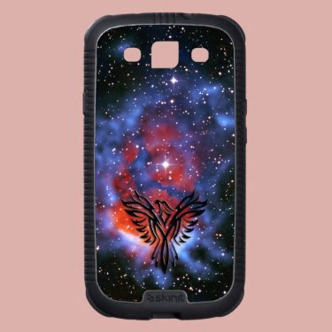 Phoenix on Star Nursery in Space universe backdrop Samsung Galaxy S3 Case