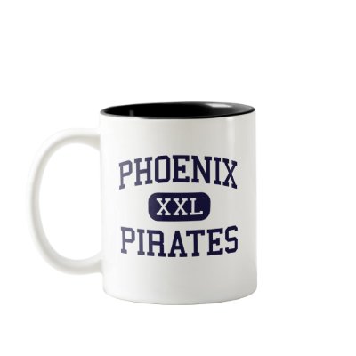 Phoenix - Pirates - High School - Phoenix Oregon Mugs by customteamsportswear