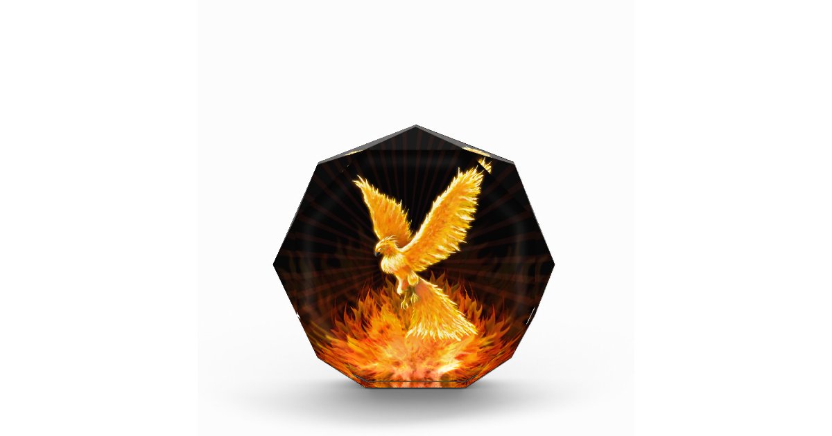 Phoenix Rising Acrylic Award Zazzle