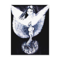 PHOENIX RISING FROM ASHES postcards by whittyart PHOENIX RISING FROM ASHES postcards