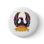 Phoenix Rising From Fire & Ashes Pin
