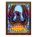 Phoenix Rising From Fire & Ashes postcards