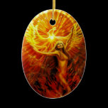 Phoenix Rising Ornament by Lisa Iris