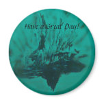 Phoenix Rising Under Water Magnet
