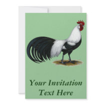 Phoenix:  Silver Duckwing Rooster Invitation
