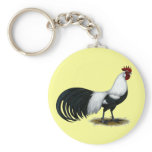 Phoenix:  Silver Duckwing Rooster Keychain