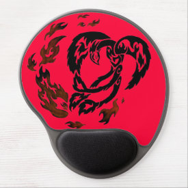 Phoenix Tribal Mouse Pad Red Gel Mouse Pads