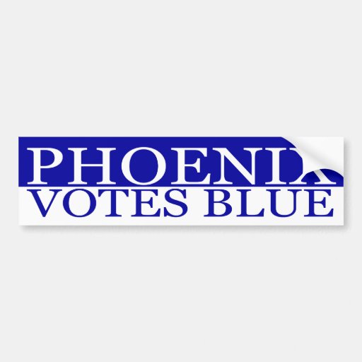 Phoenix Votes Blue Bumper Stickers