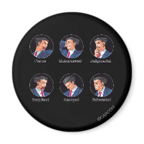 Phoenix Wright Emoticons Fridge Magnets