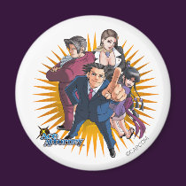 Phoenix Wright Key Art magnets