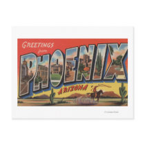 Phoeniz, Arizona - Large Letter Scenes Post Card