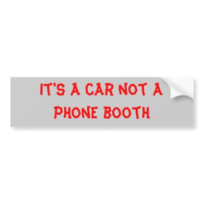 phone booth bumper stickers by CherylVicki