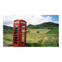 Phone booth in Scotland posters by kembry Phone booth in Scotland posters