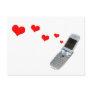 Phone Hearts by Jitka Post Cards