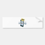 Phone man with crown bumper sticker