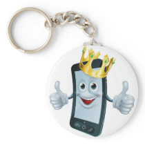Phone man with crown key chains