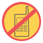 Phone Round Sticker