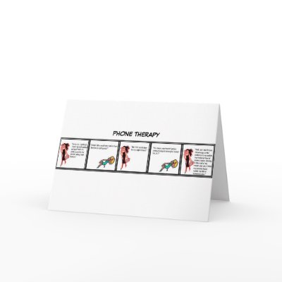 Phone Therapy Greeting Card by alj114