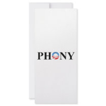 PHONY PERSONALIZED RACK CARD