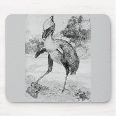 Phororhacos Terrorbird Mousemat Mousepad by cooldudeproducts